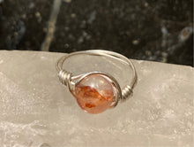 Load image into Gallery viewer, Hematoid Quartz Wire Wrapped Ring
